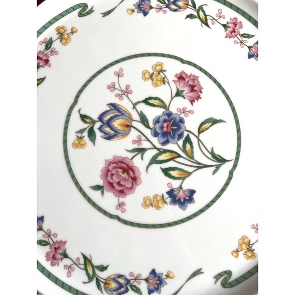 VTG Coffee Table Tray Large Floral Ceramic Serving Dish Kitchen Island Platter - Picture 3 of 6